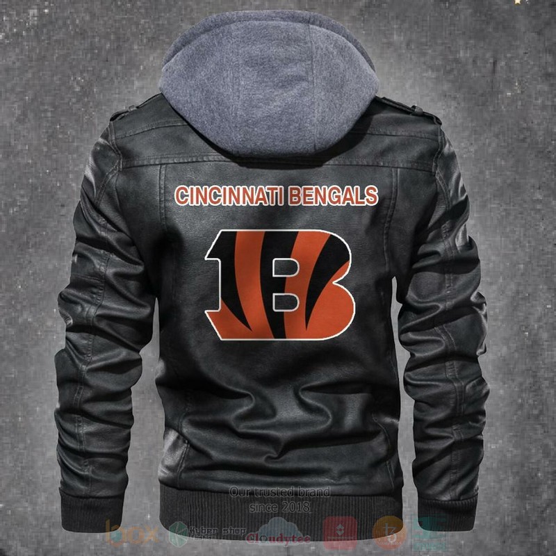Cincinnati Bengals NFL Football Motorcycle Leather Jacket