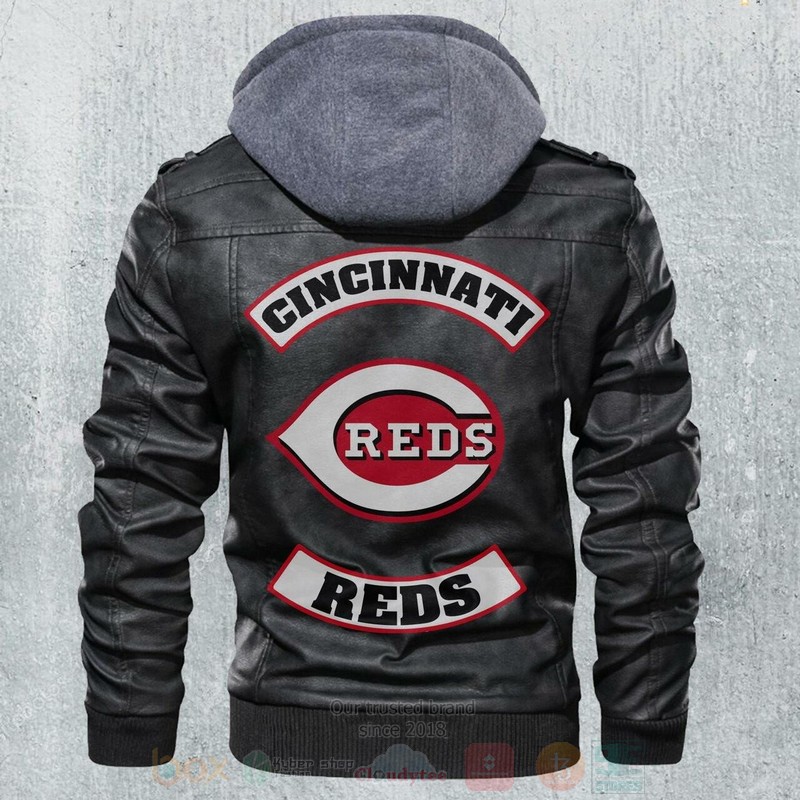 BEST Cincinnati Reds MLB Champions Zipper Jacket Leather 1 Cincinnati Reds MLB Baseballs Leather Jacket