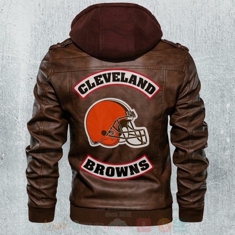 Cleverland Browns NFL Footballs Leather Jacket