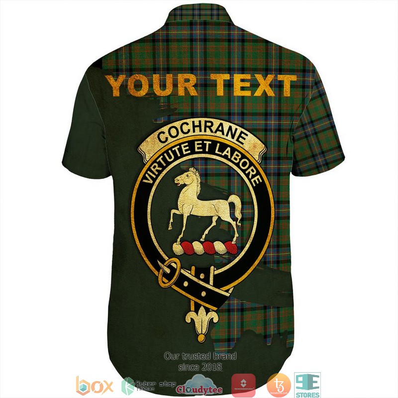 Cochrane Ancient Tartan Crest Personalized Short Sleeve Hawaiian Shirt 3 Cochrane Ancient Tartan Crest Personalized Short Sleeve Hawaiian Shirt 1 2