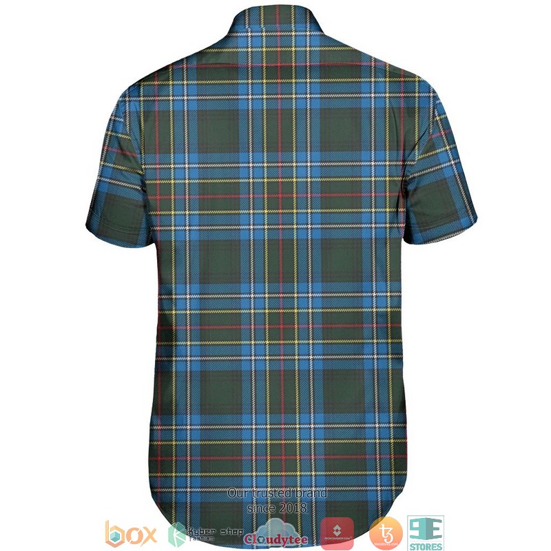 Cockburn Modern Tartan Short Sleeve Hawaiian Shirt 3 Cockburn Modern Tartan Short Sleeve Hawaiian Shirt 1 2