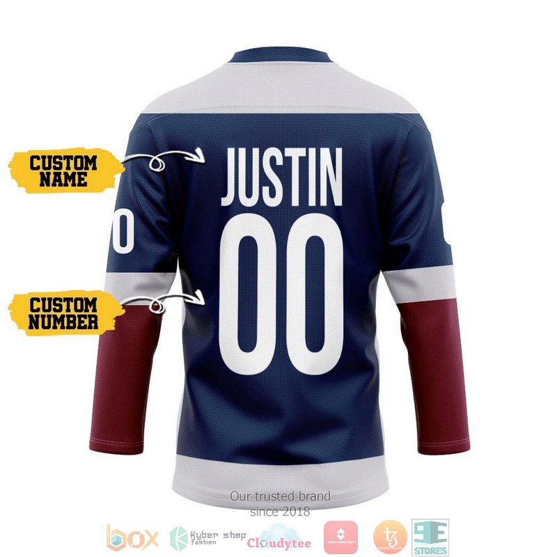 Colorado Avalanche NHL Custom Name and Number Hockey Jersey Shirt 2 Colorado Avalanche NHL Custom Name and Number Hockey Jersey Shirt 1