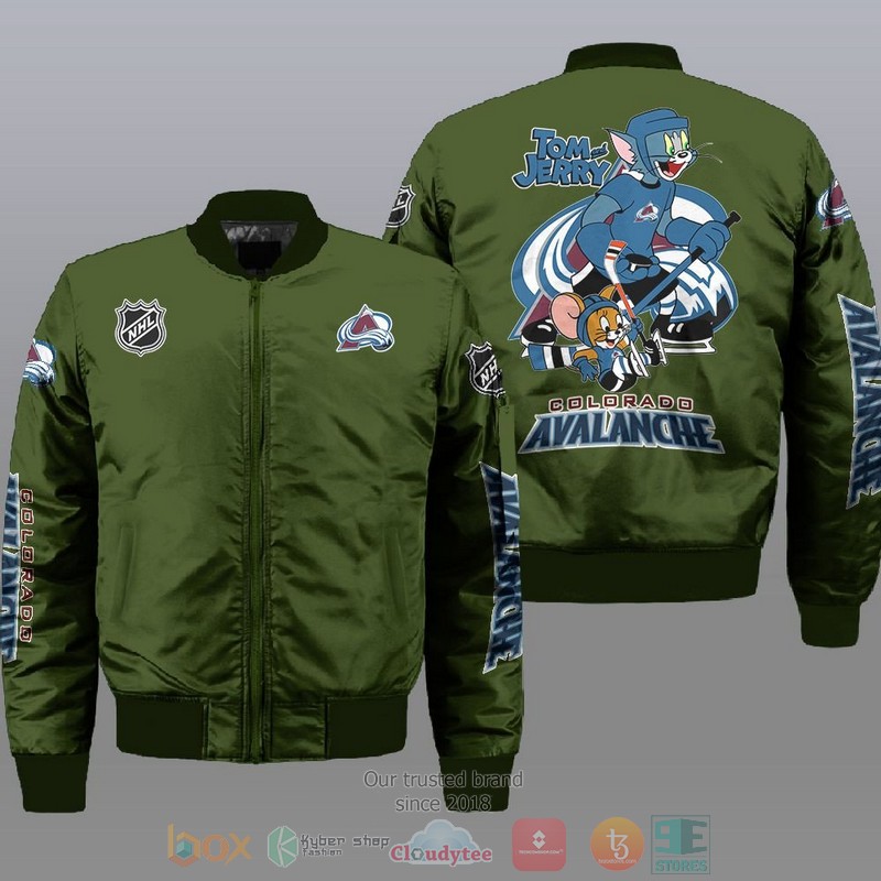 Colorado Avalanche NHL Tom And Jerry Bomber Jacket 1 2