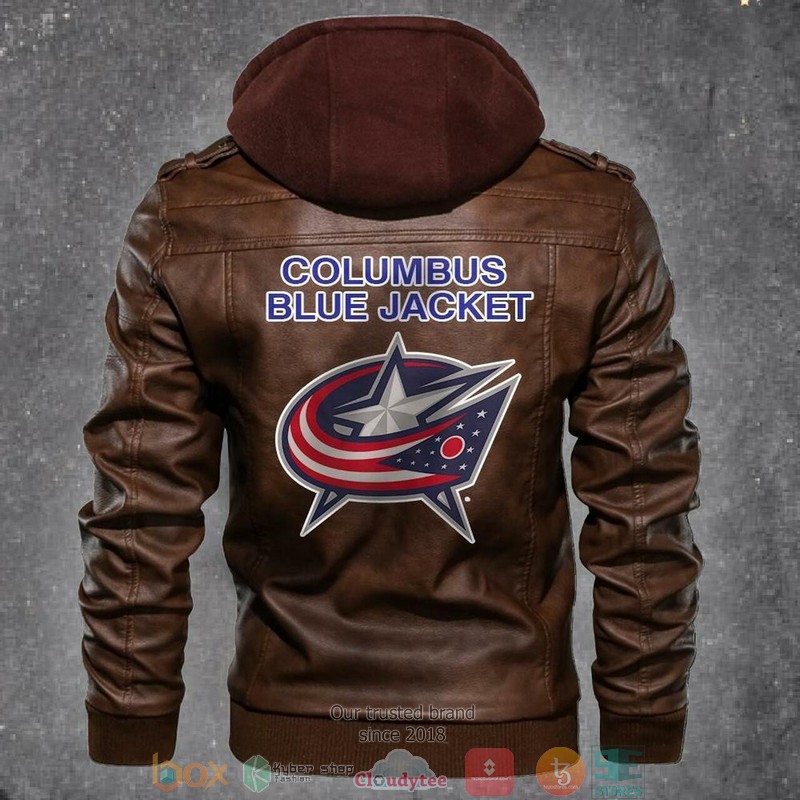 Columbus Blue Jacket NHL Hockey Leather Jacket