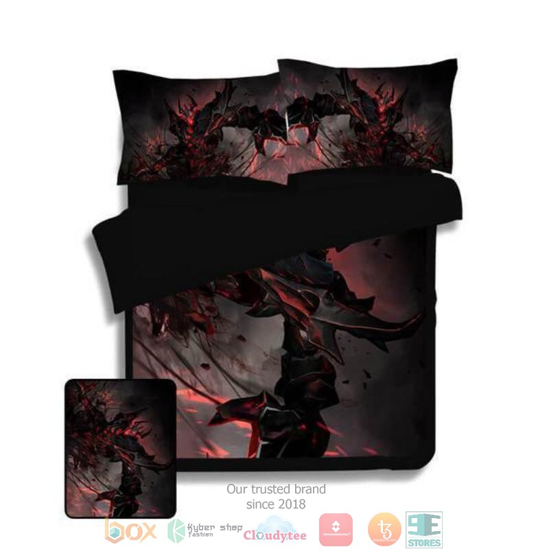 Cool Black Shadow Fiend Bedding Set