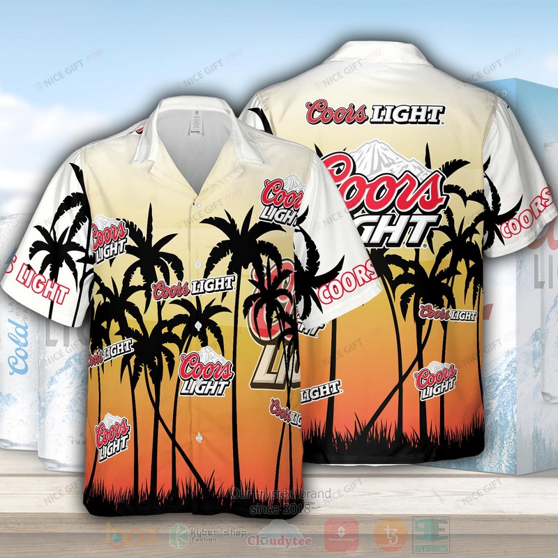 NEW Coors Light palm tree Hawaii Shirt 1 Coors Light palm tree Hawaiian shirt