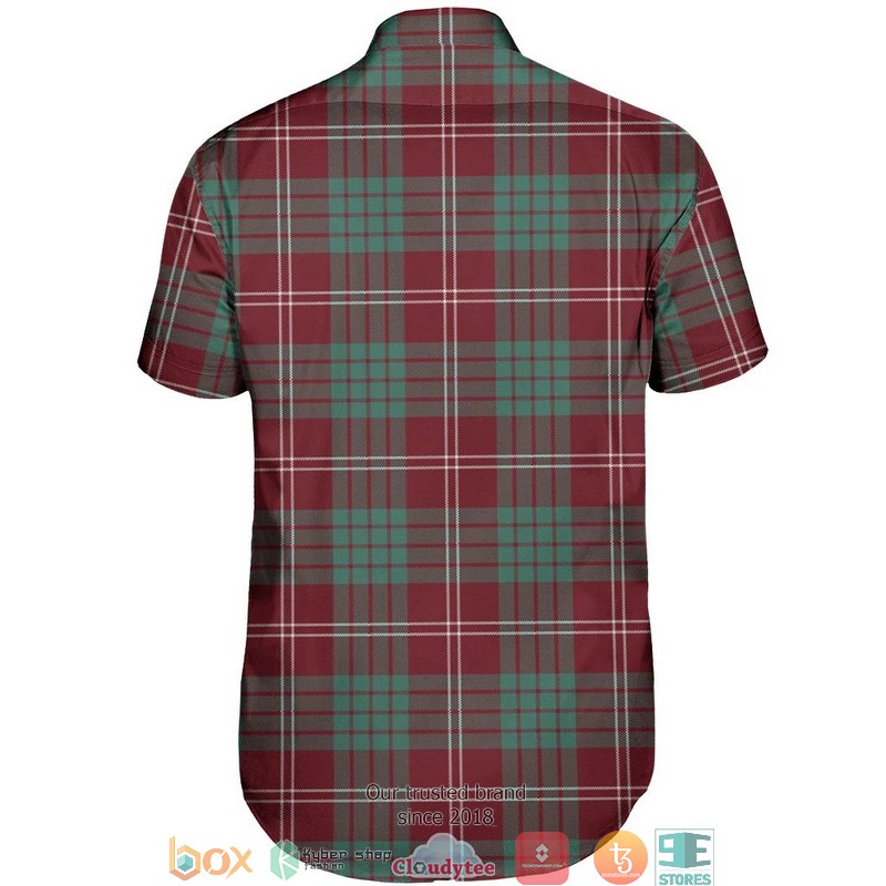 Crawford Modern Tartan Short Sleeve Hawaiian Shirt 3 Crawford Modern Tartan Short Sleeve Hawaiian Shirt 1 2