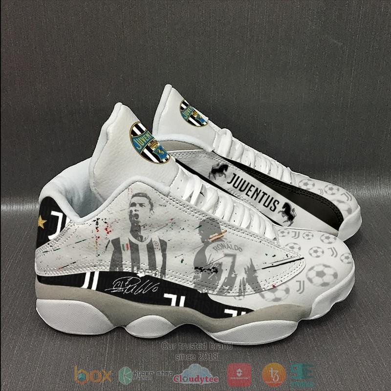 Cristiano Ronaldo Football Cr7 Juventus White Air Jordan 13 Shoes