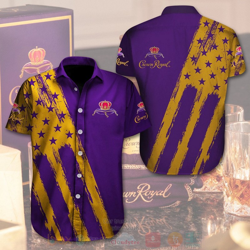 BEST Crown Royal American Flag Beach Shirt 3 Crown Royal American Flag Hawaiian Shirt
