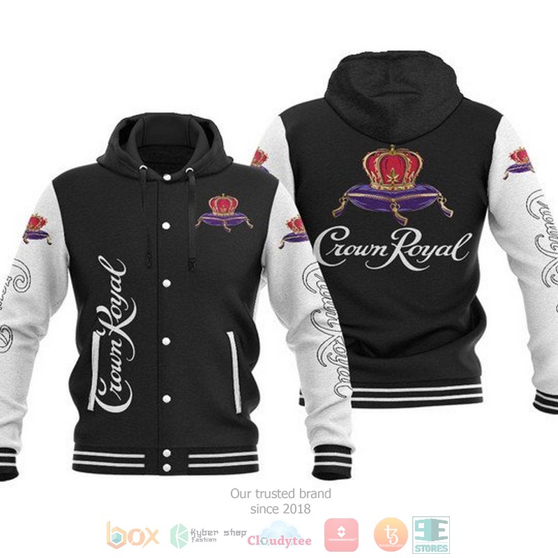 Crown Royal baseball hoodie jacket