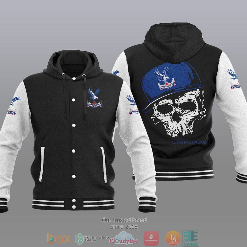 Crystal Palace FC Skull Baseball hoodie Jacket