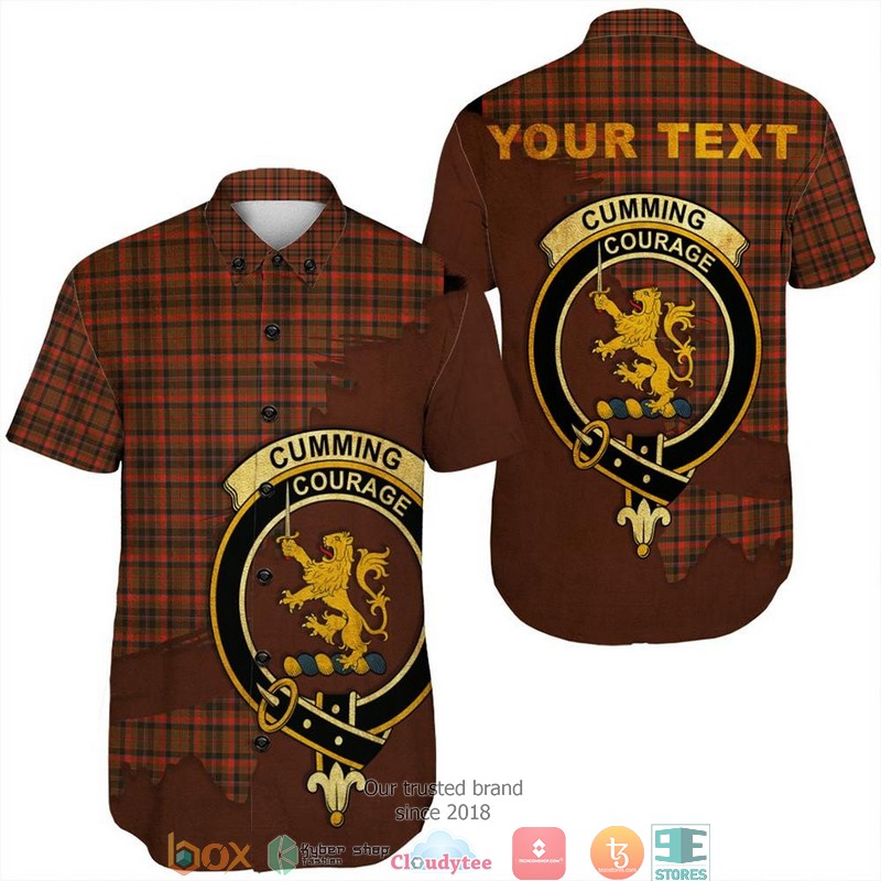 Cumming Hunting Weathered Tartan Crest Personalized Short Sleeve Hawaiian Shirt 6 Cumming Hunting Weathered Tartan Crest Personalized Short Sleeve Hawaiian Shirt