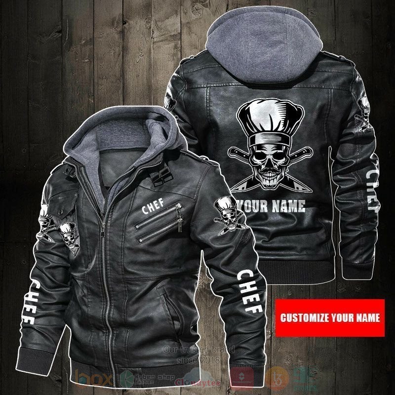 Custom Your Name I Am Chef Leather Jacket