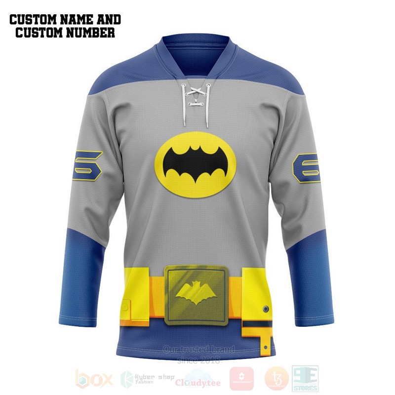 DC Comics Bat Personalized Hockey Jersey