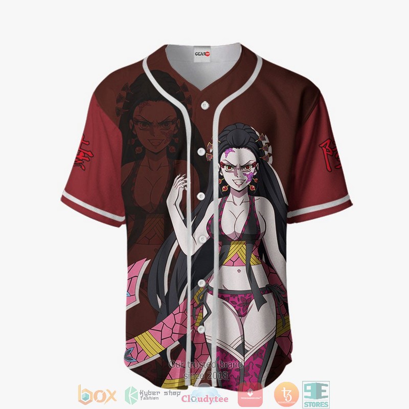 Daki Demon Slayer Baseball Jersey Shirt 2 Daki Demon Slayer Baseball Jersey Shirt 1