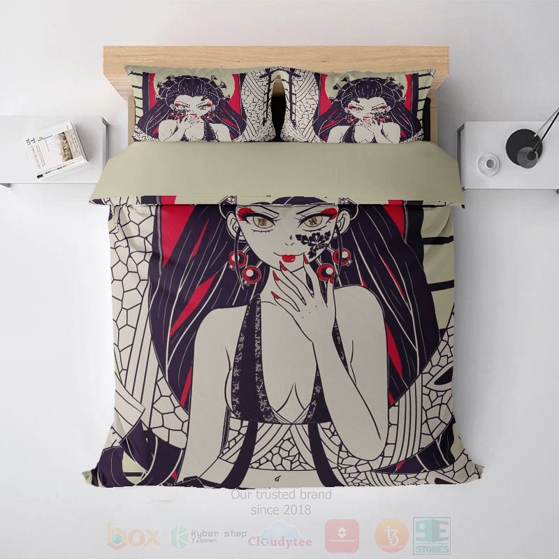 Daki Demon Web Premium Brushed Demon Slayer Kimetsu no Yaiba Bedding Set