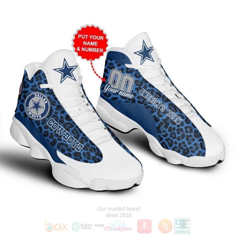 Dallas Cowboys NFL Personalized Air Jordan 13 Shoes