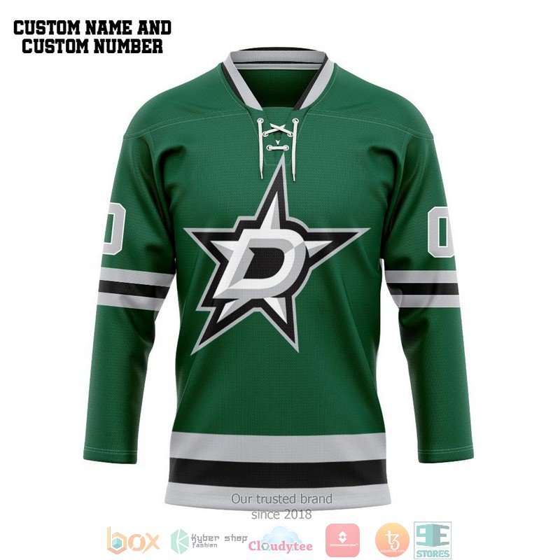 Dallas Star NHL Custom Name and Number Hockey Jersey Shirt 7 Dallas Star NHL Custom Name and Number Hockey Jersey Shirt
