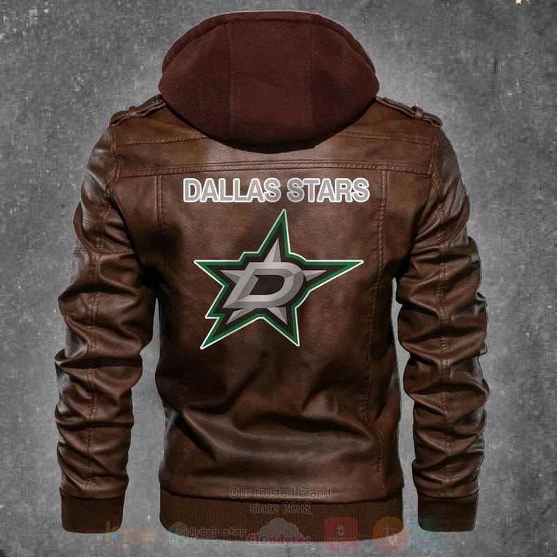 BEST Dallas Stars NHL Champions Zipper Jacket Leather 5 Dallas Stars NHL Hockeys Leather Jacket