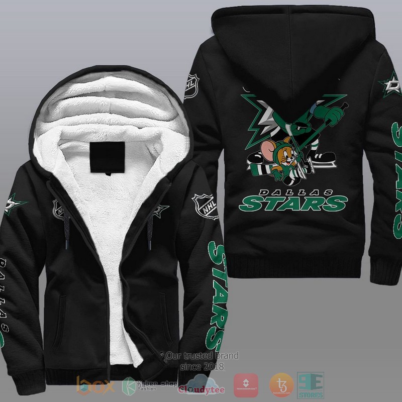 Dallas Stars NHL Tom And Jerry Fleece Hoodie