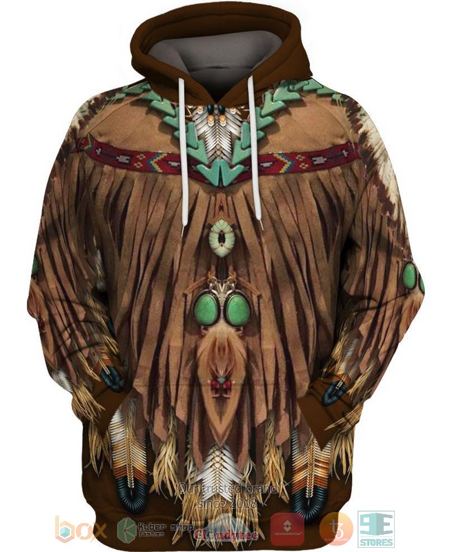 HOT Dark Brown Printed Suede All Over Printed 3D Hoodie 5 Dark Brown Printed Suede 3D Hoodie