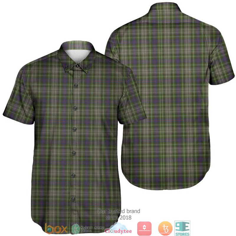 Davidson Tulloch Dress Tartan Short Sleeve Hawaiian Shirt 1 Davidson Tulloch Dress Tartan Short Sleeve Hawaiian Shirt