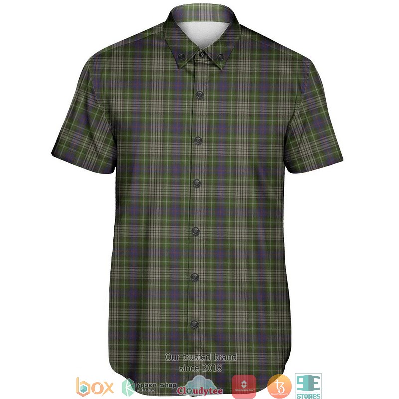 Davidson Tulloch Dress Tartan Short Sleeve Hawaiian Shirt 2 Davidson Tulloch Dress Tartan Short Sleeve Hawaiian Shirt 1