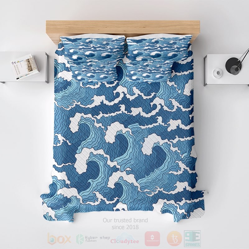BEST Demon Slayer Water Hashira Pattern Demon Slayer Kimetsu no Yaiba Duvet Cover Bed Sets 4 Demon Slayer Water Hashira Pattern Demon Slayer Kimetsu no Yaiba Bedding Set 1 2 3