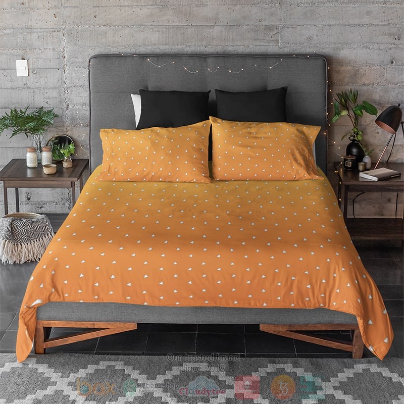 HOT Demon Slayer Zenitsu Agtsuma Fire Breathing Style Classic Pattern Bedroom Bedding Set 2 Demon Slayer Zenitsu Agtsuma Fire Breathing Style Classic Pattern Bedding Set 1
