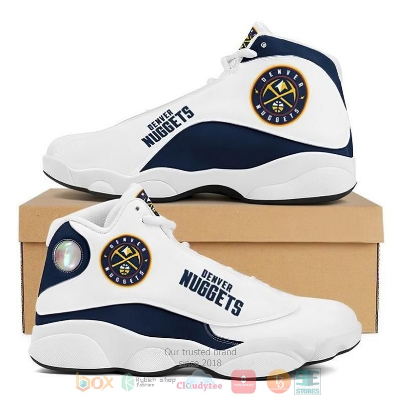 NEW Denver Nuggets NBA team Air Jordan 13 shoes sneakers 1 Denver Nuggets NBA team Air Jordan 13 shoes