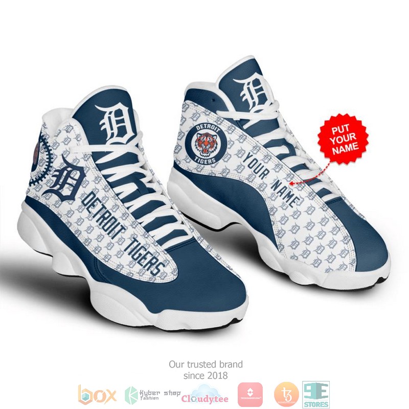 Detroit Tigers MLB 2 Baseball Air Jordan 13 Sneaker Shoes