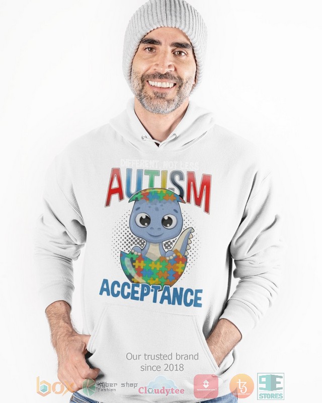 Dinosaur Different Not Less Autism Acceptance Shirt Hoodie 1 2 3 4 5 6 7 8 9 10 11 12 13 14 15 16 17