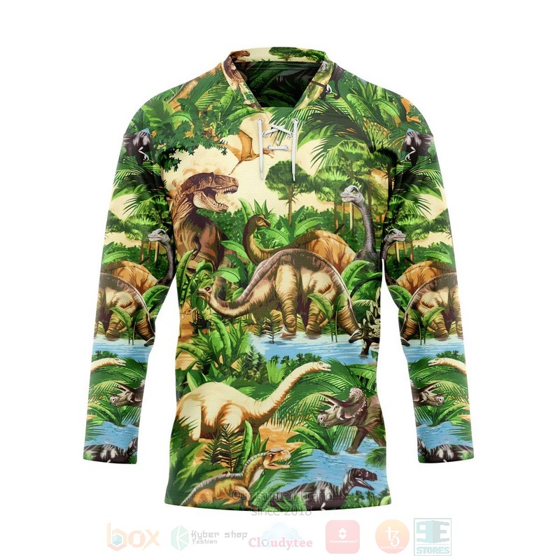 Dinosaur Park Custom Hockey Jersey
