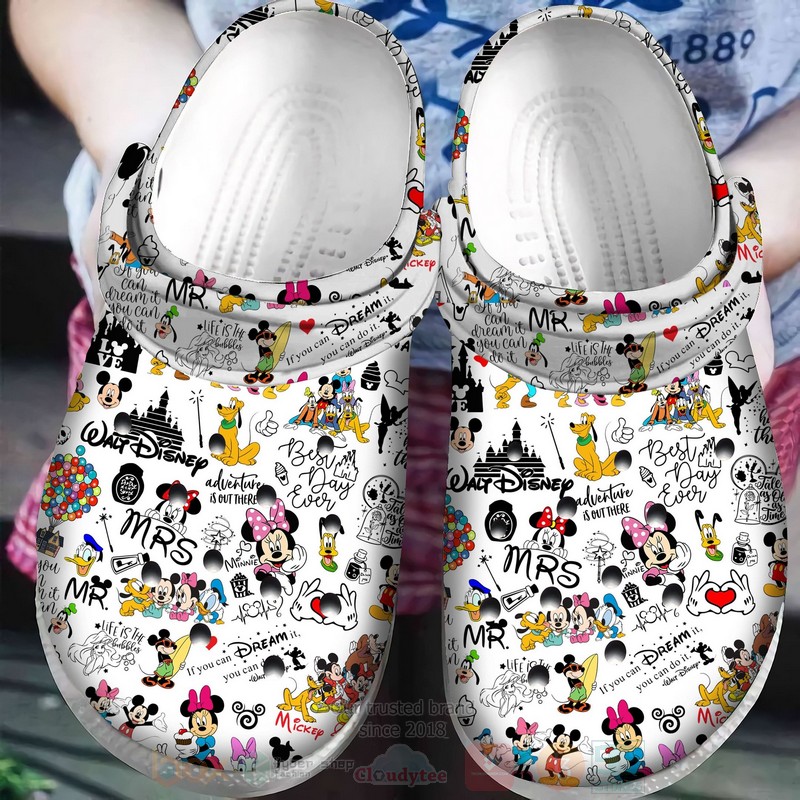 BEST Disney Cartoon Walt Crocs Crocband Shoes 3 Disney Cartoon Walt Crocband Crocs Clog Shoes