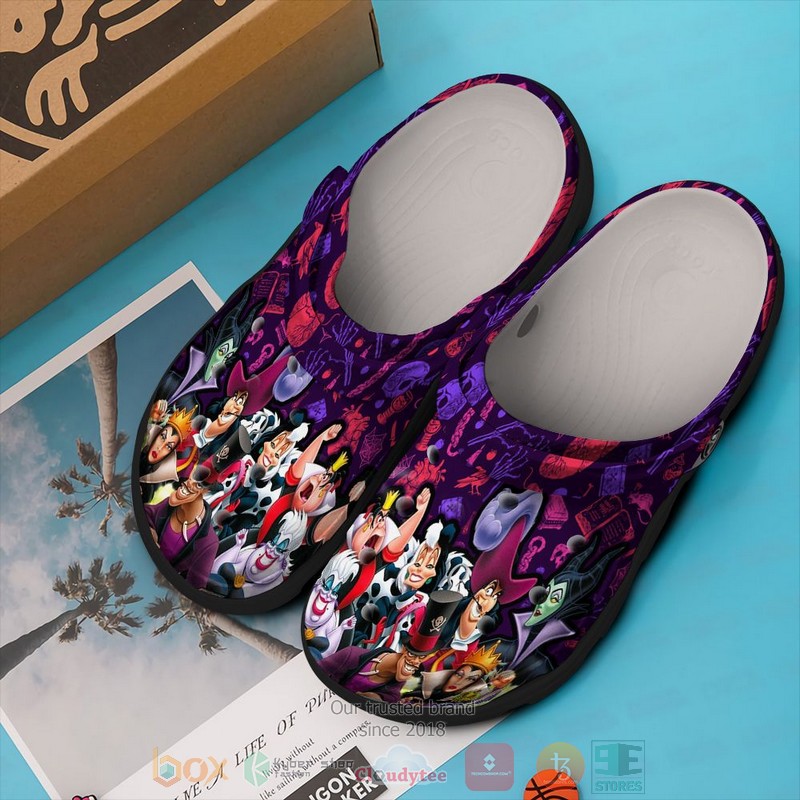 Disney Villains Halloween purple Crocband Clog 1
