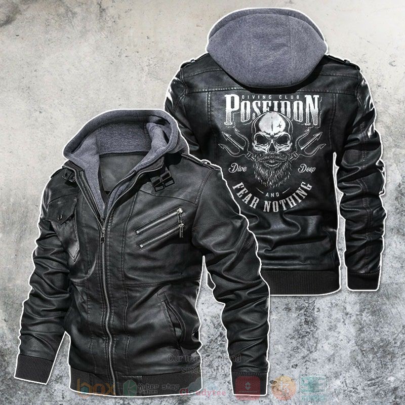 Dive Deep And Fear Nothing Motorcycle Leather Jacket
