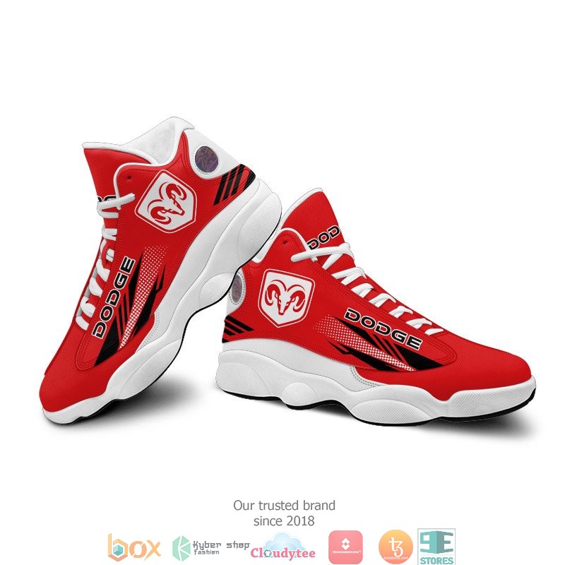 Dodge Red Air Jordan 13 Sneaker Shoes 4 Dodge Red Air Jordan 13 Sneaker Shoes 1 2 3