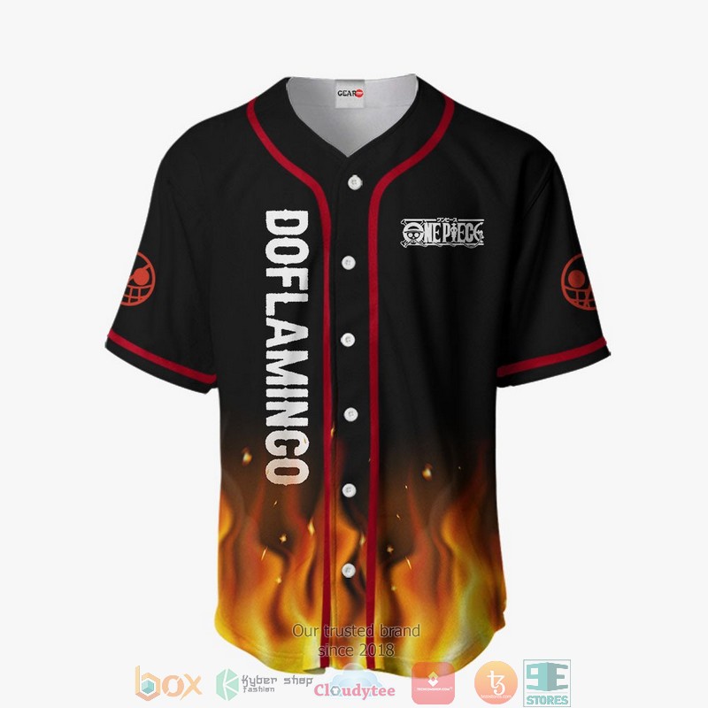 Donquixote Doflamingo One Piece Baseball Jersey Shirt 2 Donquixote Doflamingo One Piece Baseball Jersey Shirt 1