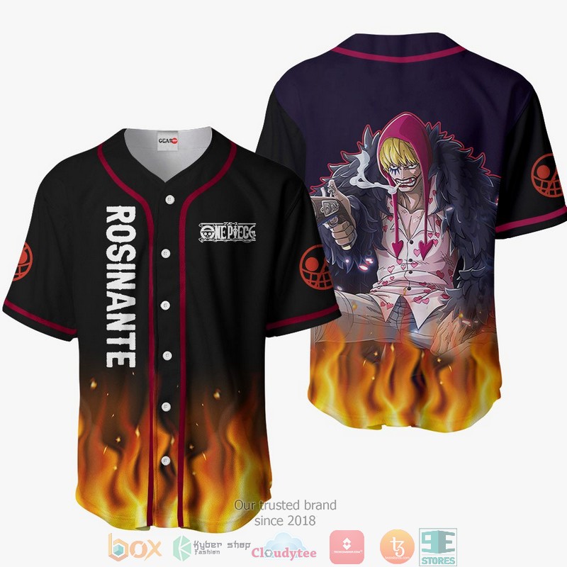 Donquixote Rosinante One Piece Baseball Jersey Shirt
