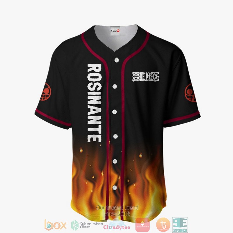Donquixote Rosinante One Piece Baseball Jersey Shirt 2 Donquixote Rosinante One Piece Baseball Jersey Shirt 1