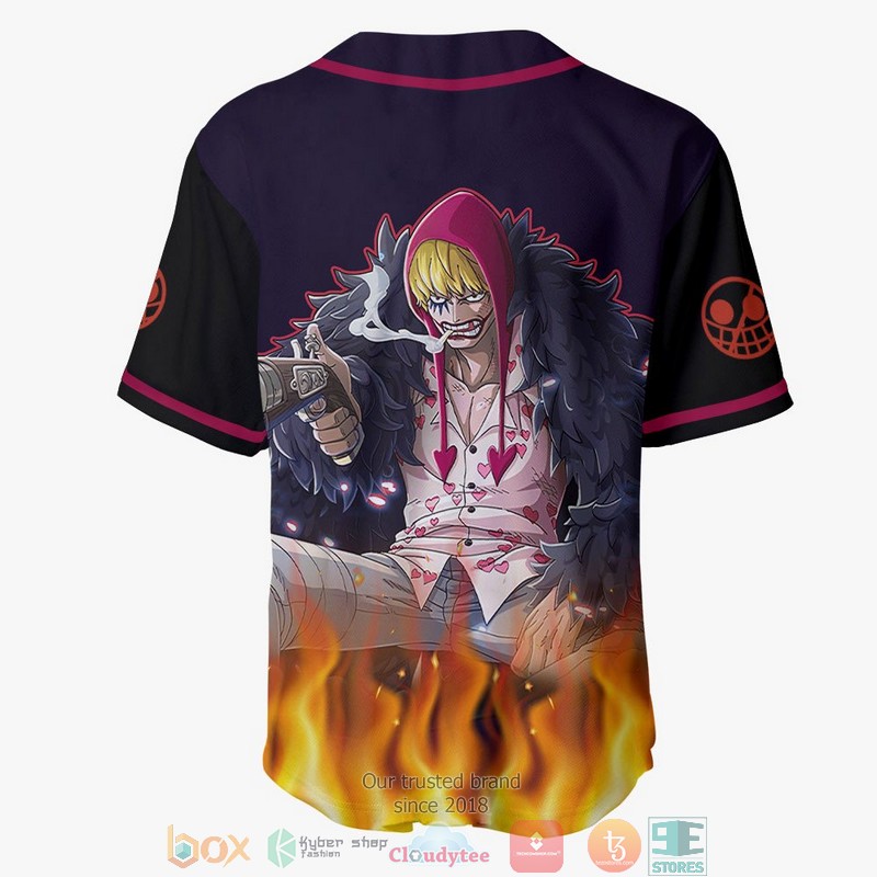 Donquixote Rosinante One Piece Baseball Jersey Shirt 3 Donquixote Rosinante One Piece Baseball Jersey Shirt 1 2