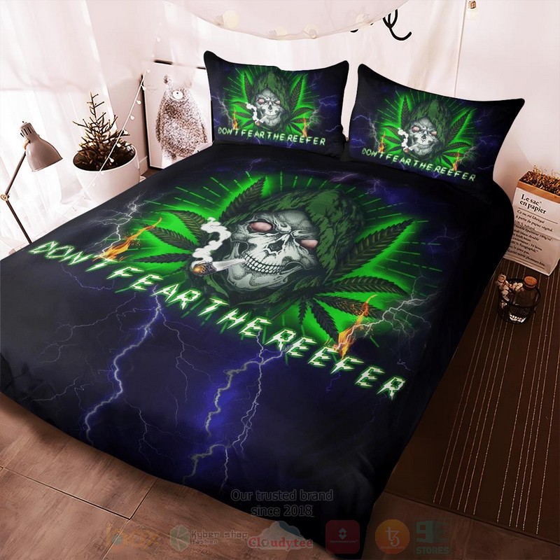 BEST Don't Fear The Reefer Luxury Bedding Set 3 Dont Fear The Reefer Bedding Set 1 2