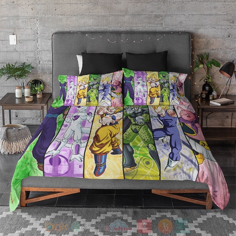 HOT Dragon Ball Classic Legends Embossed Goku Bedroom Bedding Set 2 Dragon Ball Classic Legends Embossed Goku Bedding Set 1