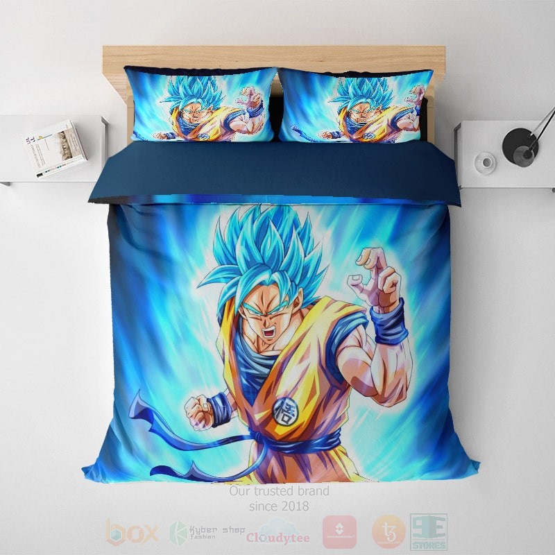 Dragon Ball Goku Super Saiyan Instinct Brushed Bedding Set