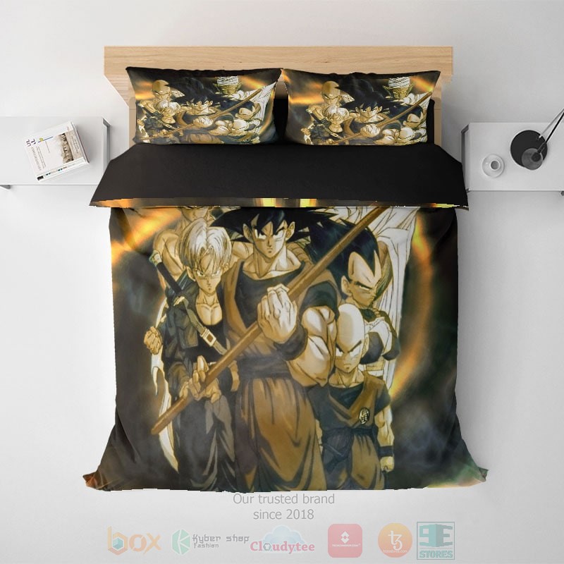 HOT Dragon Ball Team Goku Ready To Fight Embossed Down Bedroom Bedding Set 6 Dragon Ball Team Goku Ready To Fight Embossed Down Bedding Set