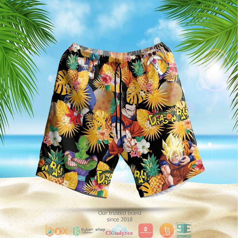 Dragon Ball Tropical Black Hawaian Summer Outfit 2 Dragon Ball Tropical Black Hawaian Summer Outfit 1