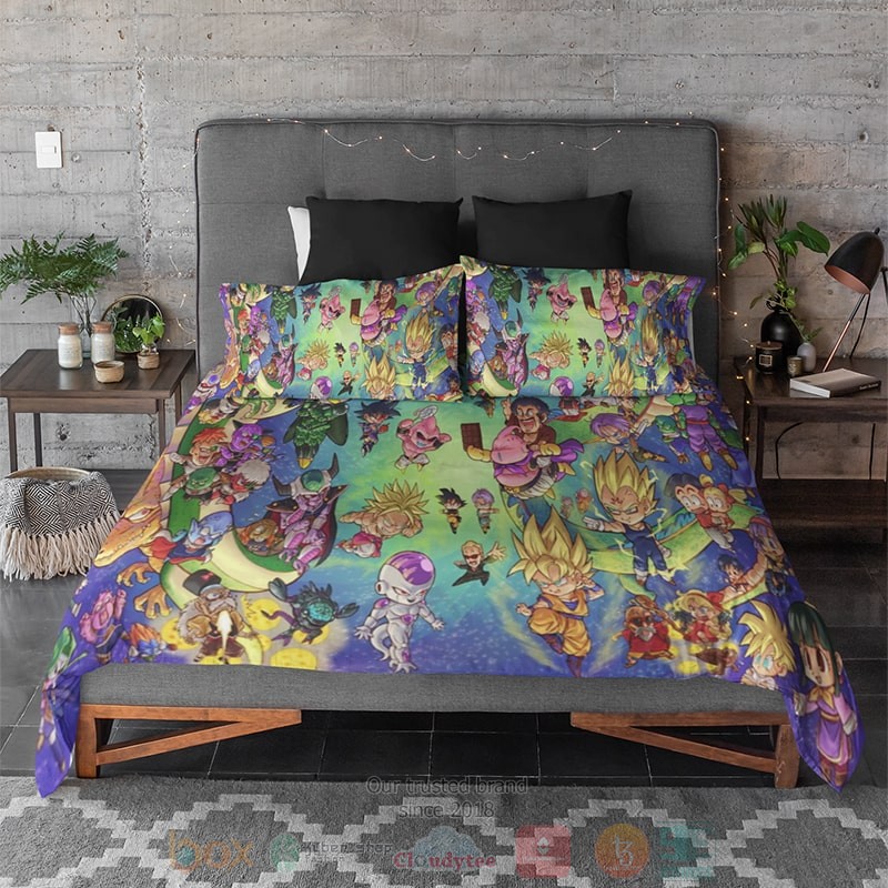 HOT Dragon Ball Vintage Classic Universe Embossed Bedroom Bedding Set 2 Dragon Ball Vintage Classic Universe Embossed Bedding Set 1