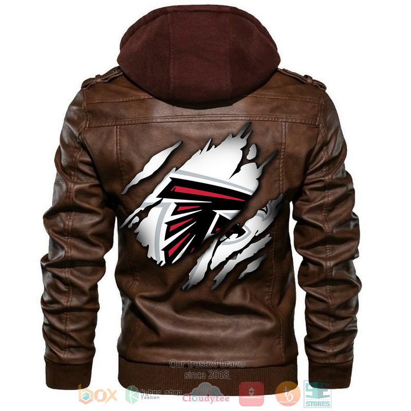 HOT Atlanta Falcons NFL Football Jacket Leather 10 Atlanta Falcons NFL Football Leather Jacket