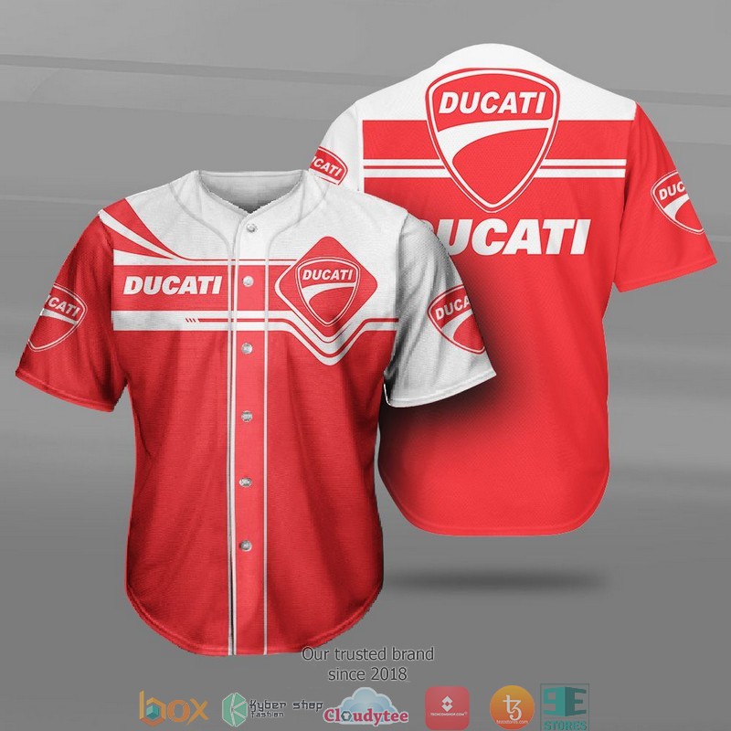 Ducati Car Motor Baseball Jersey