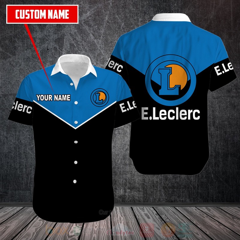 BEST E.Leclerc Custom Name All Over Print Hawaiian Shirt 1 E Leclerc Custom Name Hawaiian Shirt